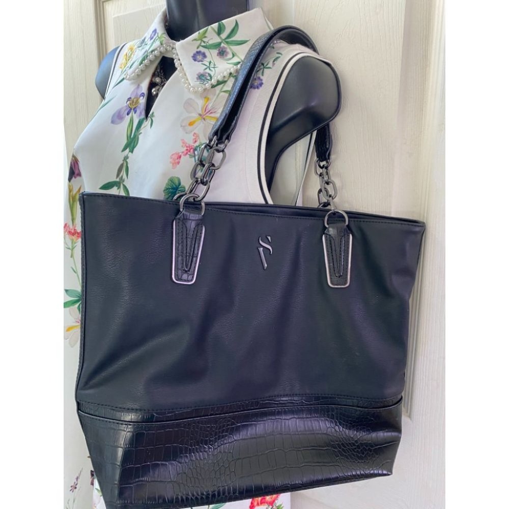 Simply Vera Vera Wang Faux Leather Shoulder Bag - Picture 3 of 10